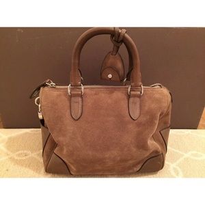 Ralph Lauren Vintage Suede Lock & Key Handbag